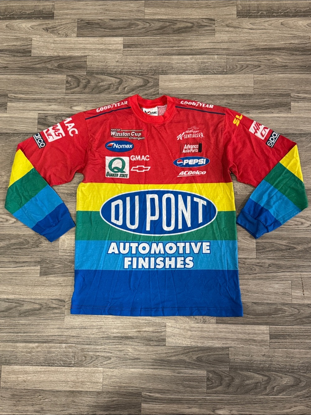 Vintage 90’s Chase Authentics Jeff Gordon NASCAR long sleeve shirt men’s sz L - Picture 1 of 15